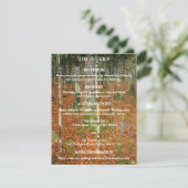 Carte D'accompagnement Gustav Klimt Forest Nature Détails du Mariage (Debout devant)