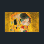Carte D'accompagnement Gustav Klimt Le Baiser<br><div class="desc">Cartes de boîtier avec peinture à l’huile de Gustav Klimt avec feuille d’or The Kiss (1908). Un homme et une femme,  aux couleurs dorées brillantes,  embrassent et embrassent avec amour dans un champ de fleurs. Un grand cadeau pour les amateurs d'art Art Nouveau et autrichien.</div>