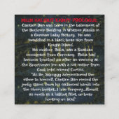 Carte D'accompagnement Halibut Kampf Prolog du capitaine Dan (Dos)