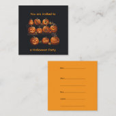 Carte D'accompagnement Halloween (Devant / Derrière)