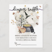 Carte D'accompagnement Halloween Baby shower Déchets Raffle. (Devant)