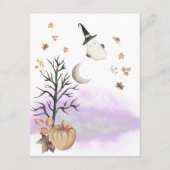 Carte D'accompagnement Halloween Baby shower Déchets Raffle. (Dos)