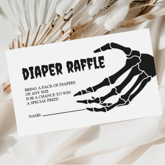 Carte D'accompagnement Halloween Baby shower Déchets Raffle