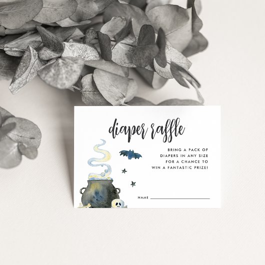 Carte D'accompagnement Halloween Baby shower Déchets Raffle