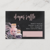 Carte D'accompagnement Halloween Baby Shower Diaper Raffle (Devant)