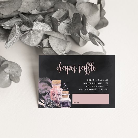 Carte D'accompagnement Halloween Baby Shower Diaper Raffle