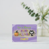 Carte D'accompagnement Halloween éffrayant (Debout devant)