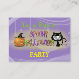Carte D'accompagnement Halloween éffrayant