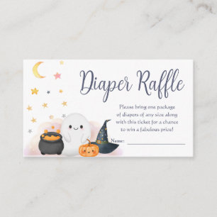 Carte D'accompagnement Halloween Little Boo Diaper Baby shower de la chai