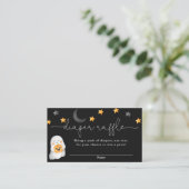 Carte D'accompagnement Halloween mignon fantôme de bébé chute de la couch (Debout devant)