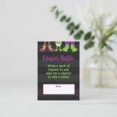 Carte D'accompagnement Halloween Monster Baby shower Déchets Raffle (Debout devant)