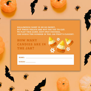 Carte D'accompagnement Halloween Party Candy Corn Guider Jeu