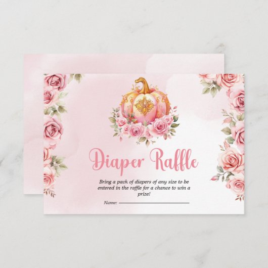 Carte D'accompagnement Halloween Petit Baby shower Citrouille Déchets Raf (Devant / Derrière)