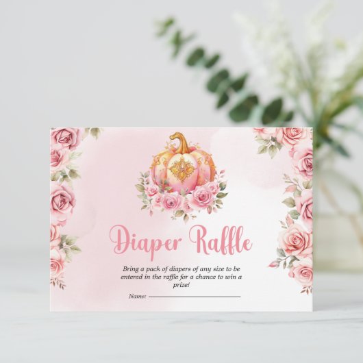 Carte D'accompagnement Halloween Petit Baby shower Citrouille Déchets Raf (Debout devant)