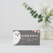 Carte D'accompagnement Halloween Petit Boo Baby shower Déchets Raffle (Debout devant)