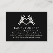 Carte D'accompagnement Halloween Squelette Mains Livres pour bébé (Devant)