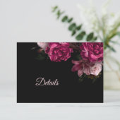 Carte D'accompagnement Hand Drawn Roses  Dark Moody (Debout devant)