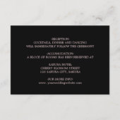 Carte D'accompagnement Hand Drawn Roses  Dark Moody (Dos)