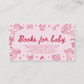 Carte D'accompagnement Hand Drawn Valentine Baby Shower Books For Baby (Devant)