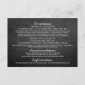 Carte D'accompagnement Hanging Heart Tree Chalkboard Mariage Collection (Dos)