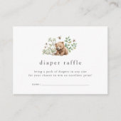 Carte D'accompagnement HANNAH Bear Baby shower de laine de  Raffin (Devant)