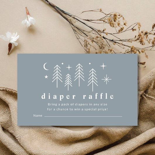 Carte D'accompagnement Happy Camper Diaper Raffle