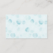 Carte D'accompagnement Happy Whales Devine Combien De Baby showers Garçon (Dos)