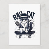 Carte D'accompagnement Harmonie de chat rap (Devant)