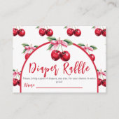 Carte D'accompagnement Haut cerise Coquette Baby shower de la corneille R (Devant)