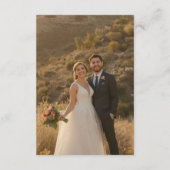 Carte D'accompagnement Havana Brown Minimal Elegant Wedding Enclosure Car (Dos)