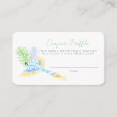 Carte D'accompagnement Hawaiian Tropical Birds Baby shower Déchets Raffle (Devant)