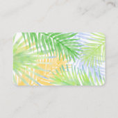 Carte D'accompagnement Hawaiian Tropical Birds Baby shower Déchets Raffle (Dos)