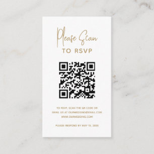 Carte D'accompagnement Heather Elegant Gold Minimal Mariage moderne