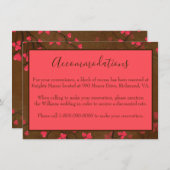 Carte D'accompagnement Hébergement charmant (Devant / Derrière)