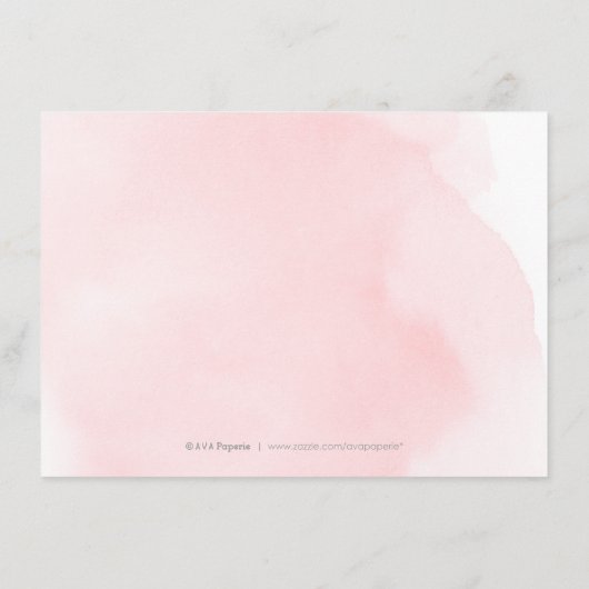 Carte D'accompagnement Hébergement de calligraphie élégant en or clair (Dos)