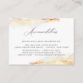 Carte D'accompagnement Hébergement de mariage à l'aquarelle dans le déser (Devant)