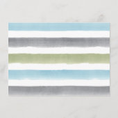 Carte D'accompagnement Hébergement de mariage sur la plage aux rayures d' (Dos)