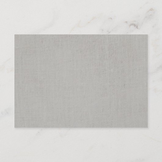 Carte D'accompagnement Hébergement | Dentelle rustique et lin gris (Dos)