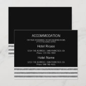 Carte D'accompagnement Hébergement Gris (Devant / Derrière)