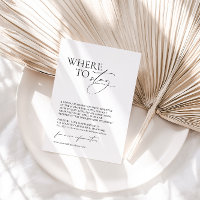 Hébergement minimaliste Mariage "Où dormir"
