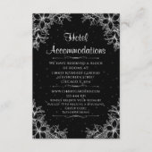 Carte D'accompagnement Hébergement White Ornate Mariage Hotel (Devant)