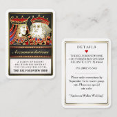 Carte D'accompagnement Hébergements King & Queen Black Red 2,5 x 3,5 (Devant / Derrière)