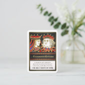 Carte D'accompagnement Hébergements King & Queen Black Red 2,5 x 3,5 (Debout devant)