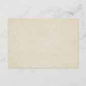 Carte D'accompagnement Hébergements Mariage vintages (Dos)