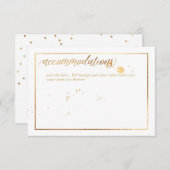 Carte D'accompagnement Hébergements PixDezines, Éblouis/Faux Gold (Devant / Derrière)