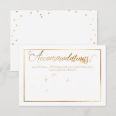 Carte D'accompagnement Hébergements PixDezines, Éblouis/Faux Gold (Devant / Derrière)