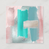 Carte D'accompagnement Hébergements PixDezines Watercolor Blush Sage (Dos)