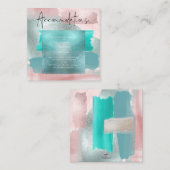Carte D'accompagnement Hébergements PixDezines Watercolor Blush Sage (Devant / Derrière)