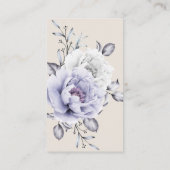 Carte D'accompagnement Hébergements Rustique Lilac et Alabaster Peony (Dos)