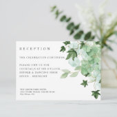 Carte D'accompagnement Hedera | Ivy Feuille Botanical Détails de l'invité (Debout devant)